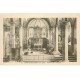 carte postale ancienne 67 MONT SAINTE-ODILE. Intérieur Chapelle 1933