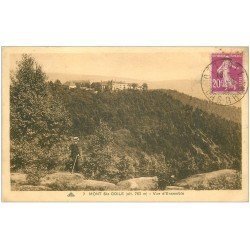 carte postale ancienne 67 MONT SAINTE-ODILE. Vue d'ensemble avec curieux 1933