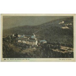 carte postale ancienne 67 MONT-SAINTE-ODILE. Vue d'Avion 1947