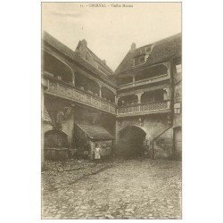 carte postale ancienne 67 OBERNAI OBEREHNHEIM. Vieille Maison animation