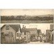 carte postale ancienne 67 PRINTZHEIM. Une Rue et vue du Village 1939