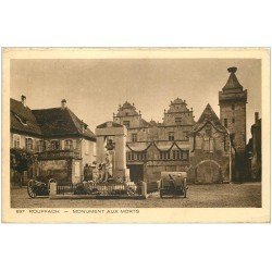 carte postale ancienne 67 ROUFFACH. Monument aux Morts 1938