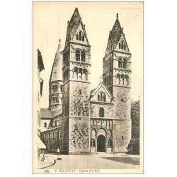 carte postale ancienne 67 SELESTAT. Eglise Sainte-Foi