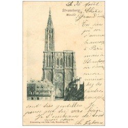 carte postale ancienne 67 STRASBOURG STRASSBURG. 1899 Münster 1899