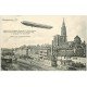 carte postale ancienne 67 STRASBOURG STRASSBURG. Ballon du Comte Zeppelin dirigeable