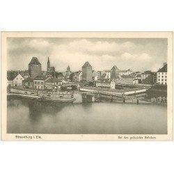 carte postale ancienne 67 STRASBOURG STRASSBURG. Bei den gedeckten Brücken