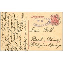 carte postale ancienne 67 STRASBOURG STRASSBURG. Carte correspondance pour Roth 1915