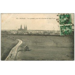 carte postale ancienne 14 BAYEUX. Carrière de Saint-Vigor 1917