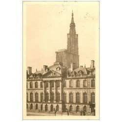 carte postale ancienne 67 STRASBOURG STRASSBURG. Château Rohan et Cathédrale 1937