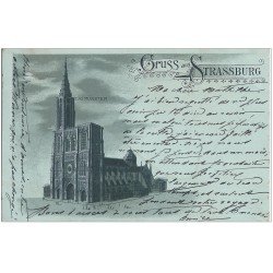 67 STRASBOURG STRASSBURG. Gruss das Münster 1899