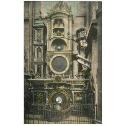 carte postale ancienne 67 STRASBOURG STRASSBURG. Horloge en couleur