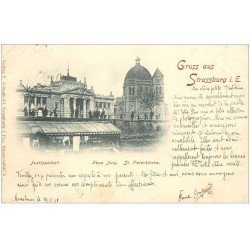 carte postale ancienne 67 STRASBOURG STRASSBURG. Justizpalatz 1898