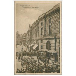 carte postale ancienne 67 STRASBOURG STRASSBURG. Kleberplatz mit Hauptwache 1919 Fanfare Militaire Prussienne