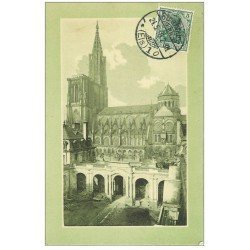 carte postale ancienne 67 STRASBOURG STRASSBURG. La Cathédrale 1910