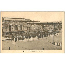 carte postale ancienne 67 STRASBOURG STRASSBURG. La Gare 648