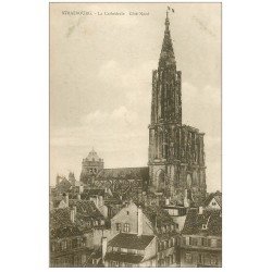 carte postale ancienne 67 STRASBOURG STRASSBURG. Münster Cathédrale 1919 nord