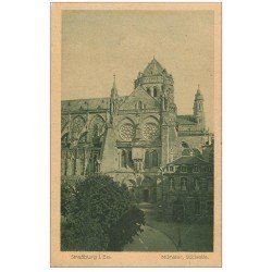 carte postale ancienne 67 STRASBOURG STRASSBURG. Münster Cathédrale côté midi