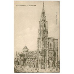 carte postale ancienne 67 STRASBOURG STRASSBURG. Münster Cathédrale. Breger