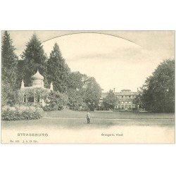 carte postale ancienne 67 STRASBOURG STRASSBURG. Orangerie Kiosk vers 1900