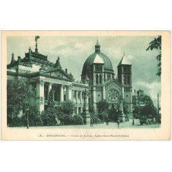 carte postale ancienne 67 STRASBOURG STRASSBURG. Palais de Justice