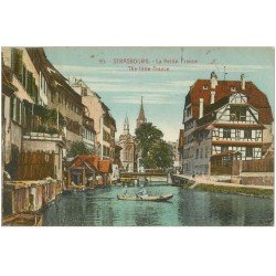 carte postale ancienne 67 STRASBOURG STRASSBURG. Petite France 1921