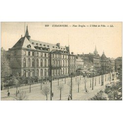 carte postale ancienne 67 STRASBOURG STRASSBURG. Place Broglie Hôtel de Ville