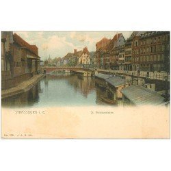 carte postale ancienne 67 STRASBOURG STRASSBURG. Saint-Nicolausstaden