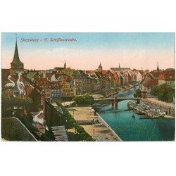 carte postale ancienne 67 STRASBOURG STRASSBURG. Schiffleutstaden 1919