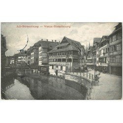 carte postale ancienne 67 STRASBOURG STRASSBURG. Vieux Strasbourg 1913