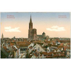 carte postale ancienne 67 STRASBOURG STRASSBURG. Vue générale