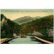 carte postale ancienne 67 VALLEE DE LA ZORN. Péniche sur Canal de la Marne au Rhin. Haut Barr 1931