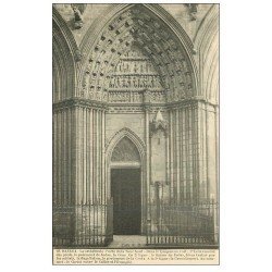 carte postale ancienne 14 BAYEUX. Cathédrale Porte Tour nord