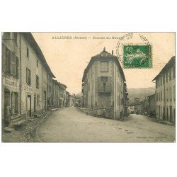 69 ALLIERES. Boulangerie Café de la Poste à l'Entrée du Bourg 1914