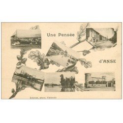 carte postale ancienne 69 ANSE. Multivues 1924