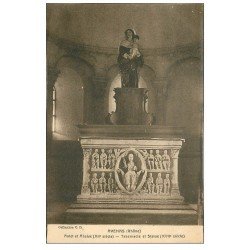 carte postale ancienne 69 AVENAS. L'Eglise. autel Abside Tabernacle Statue