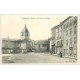 carte postale ancienne 69 BAGNOLS. Café Charmetton Place Eglise