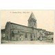 carte postale ancienne 69 BEAUJEU. L'Eglise et François Aubergiste
