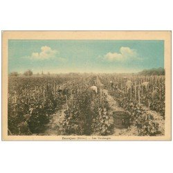 carte postale ancienne 69 BEAUJEU. Les Vendanges 1935. Métiers de la Vigne, du Vin et des Vignobles