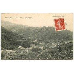 carte postale ancienne 69 BEAUJEU. Personnage dans les Vignes 1909