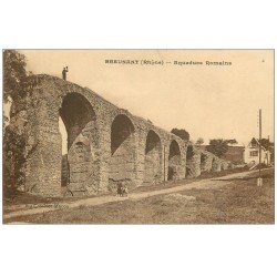 carte postale ancienne 69 BEAUNANT. Aqueducs Romains animation dessus et dessous