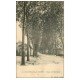 carte postale ancienne 69 BELLEVILLE-SUR-SAÔNE. Route de Villefranche vers 1900