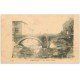 carte postale ancienne 69 BRIGNAIS. Le Vieux Pont 1905