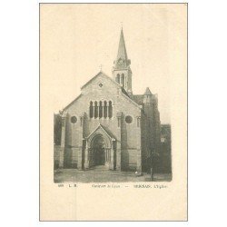 carte postale ancienne 69 BRIGNAIS. L'Eglise vers 1900