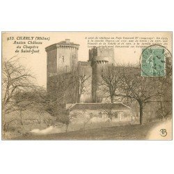 carte postale ancienne 69 CHARLY. Château Chapitre de Saint-Just 1924