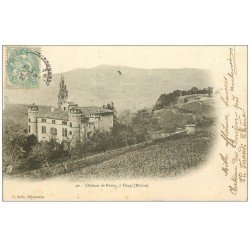 carte postale ancienne 69 CHATEAU DE PRONY 1903