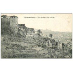 carte postale ancienne 69 CONDRIEU. Ruines du Château 1907