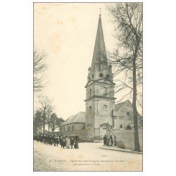 carte postale ancienne 14 BAYEUX. Eglise Saint-Exupère colonne d'Ecolières
