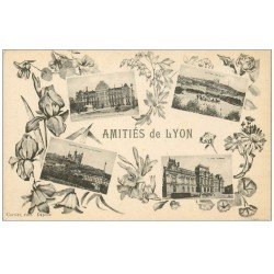 carte postale ancienne 69 LYON. Amitiés