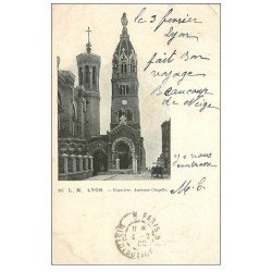 carte postale ancienne 69 LYON. Basilique Notre-Dame de Fourvière 1902