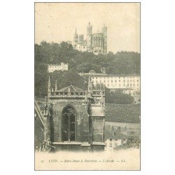 carte postale ancienne 69 LYON. Basilique Notre-Dame de Fourvière 1904 Abside